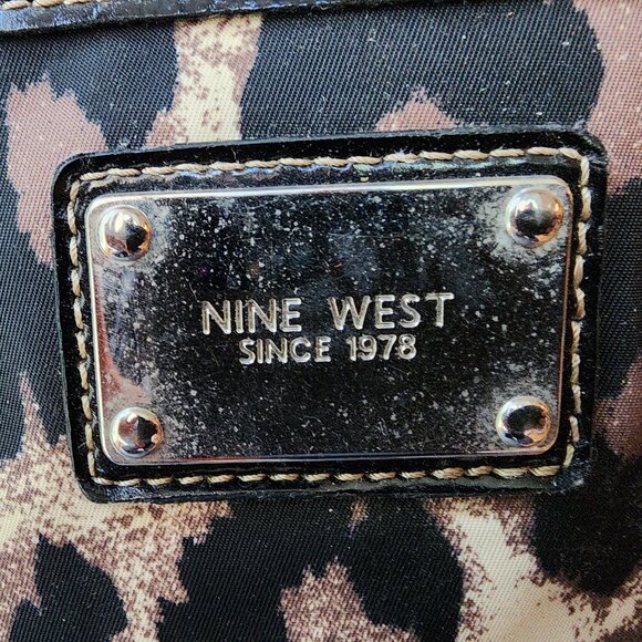 Nine West Leopard Print Textile Shoulder Bag - Picture 7 of 16